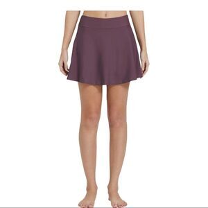 Baleaf Plus Size Waterside Burgundy Modest Swim Skort Size 3XL